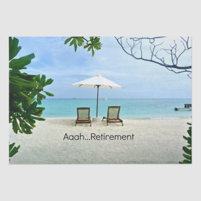 Papel De Seda Aposentado - Aaah... Aposentadoria (Frente )