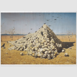 Papel De Seda Apoteose da Guerra (morte e destruição) (crânios)