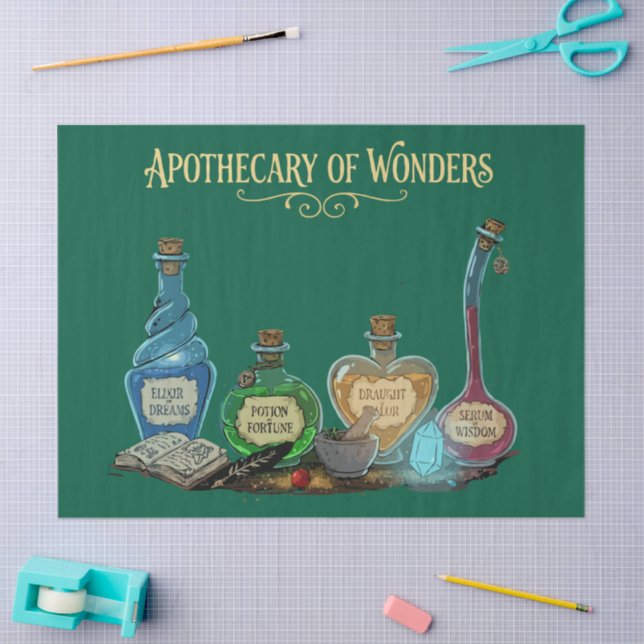 Papel De Seda Apothecary of Wonders | Magical Fantasy   (Arte )