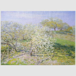 Papel De Seda Apple Trees in Bloom (por Claude Monet)