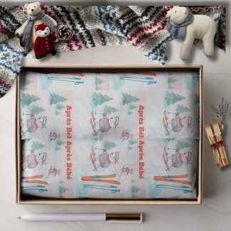 Papel De Seda Après Bébé Polar Bear & Arctic Fox Skiing