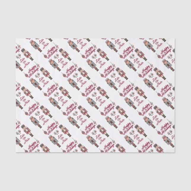 Papel De Seda Apresentador de Natal Vamos Quebrar Nozes (Frente )