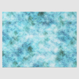 Papel De Seda Aqua Blue Abstrato