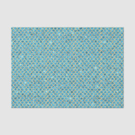 Papel De Seda Aqua Blue Crushed Glass Mermaid Scales Decoupage
