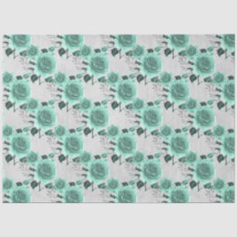 Papel De Seda Aqua e Silver Series Design 10