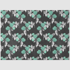 Papel De Seda Aqua e Silver Series Design 11