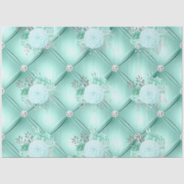 Papel De Seda Aqua e Silver Series Design 3