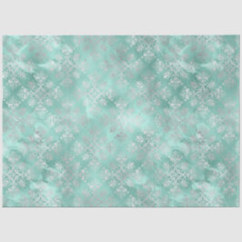 Papel De Seda Aqua e Silver Series Design 7