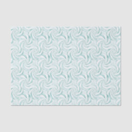 Papel De Seda Aqua Mint White Swirls Natal