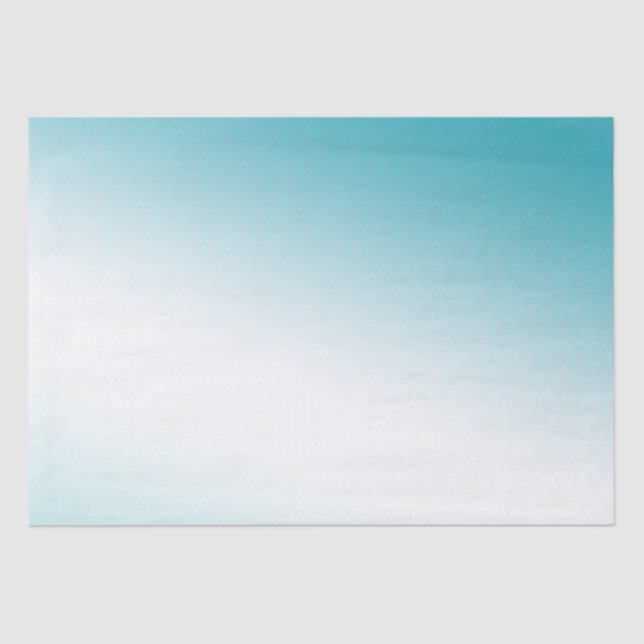 Papel De Seda Aqua White Ombre (Frente )