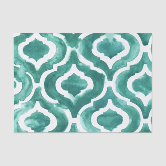 Papel De Seda Aquamarine Motif IV (Frente )