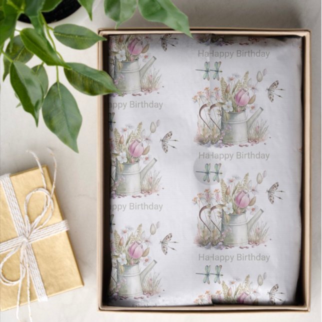 Papel De Seda Aquarega Flores e Libras Aquáticas (Criador carregado)