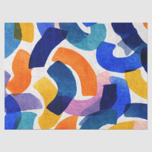 Papel De Seda Aquarela Abstrata Vibrante Arte Moderna