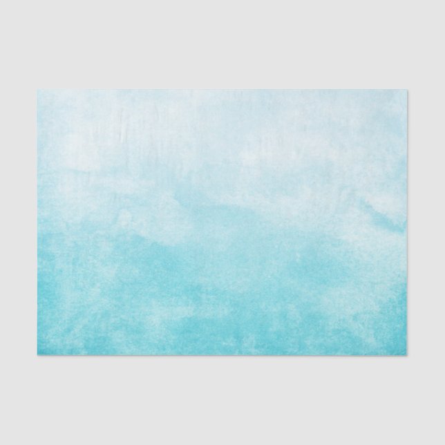 Papel De Seda Aquarela Azul Médio (Frente )