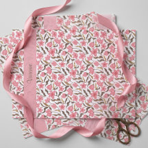 Aquarela de Flor Silvestre Dourada Rosa Marrom
