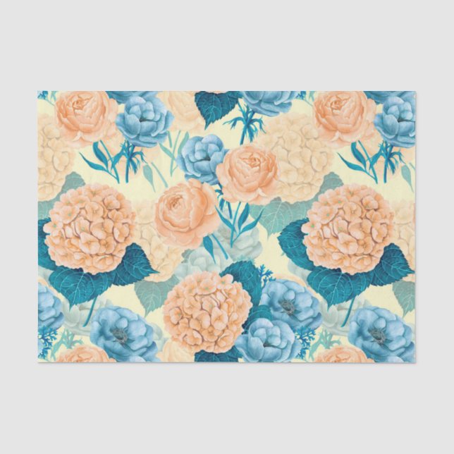 Papel De Seda aquarela de primavera jardim (Frente )