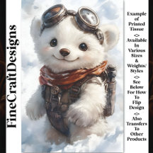 Aquarela Explorando Filhote de Urso Polar CD9 Deco