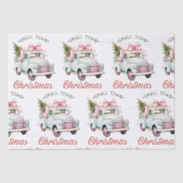 Papel De Seda Aquarela Pequeno Natal