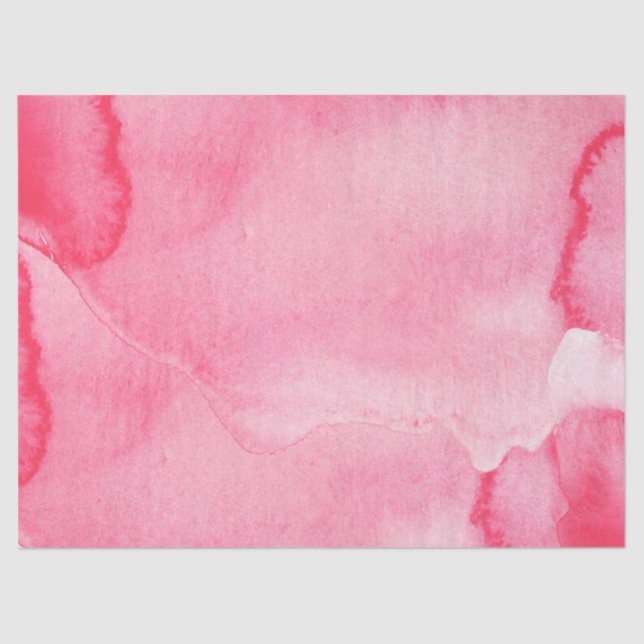 Papel De Seda Aquarela Rosa (Frente )