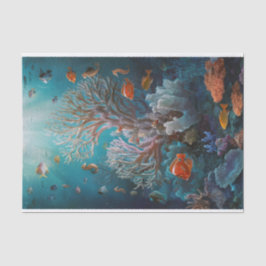 Papel De Seda Aquarium Tropical Fantasy, Sonhos Submarinos