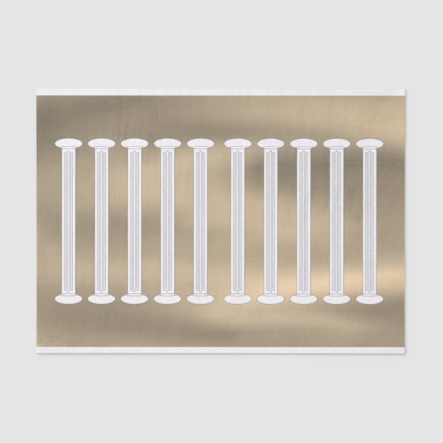 Papel De Seda Architectural Roman Columns  (Frente )