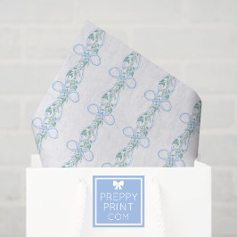 Papel De Seda Arco Azul de Aquarela Natal