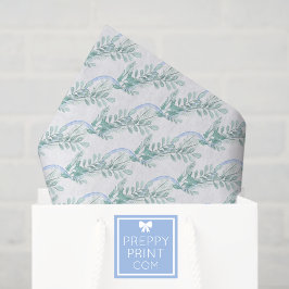 Papel De Seda Arco Azul de Aquarela Natal