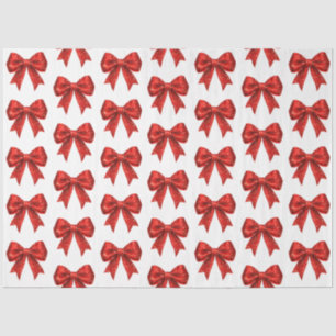 Papel De Seda Arco de Coquetes Vermelho Festivo