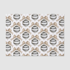 Papel De Seda Arco de ornamento Black White Stripes