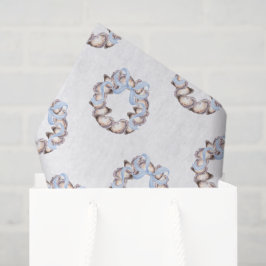 Papel De Seda Arco de ostra costeira de pré-disquete no Natal