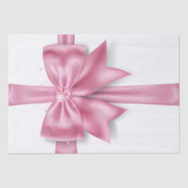 Papel De Seda Arco de presente rosa-grande e luxuoso com coração