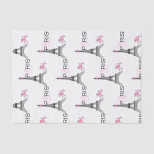 Papel De Seda Arco do triunfo de laço rosa Paris França Poodle C
