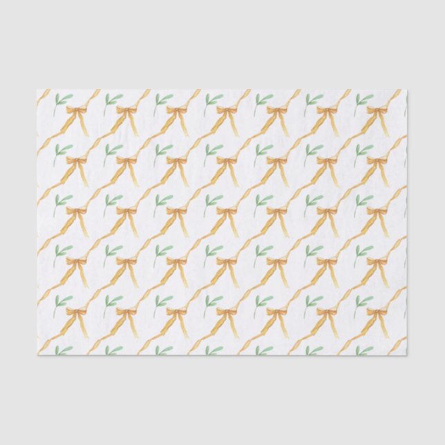 Papel De Seda Arco Dourado de Aquarela (Frente )