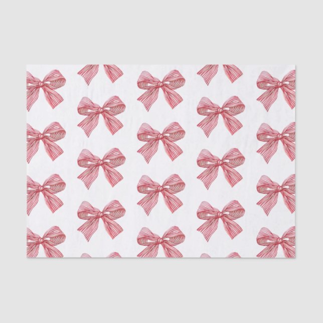 Papel De Seda Arco em branco e vermelho (Frente )