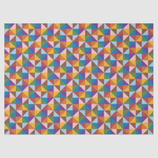 Papel De Seda Arco-íris, Castanho, Rosa e Azul