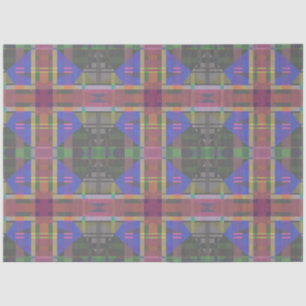 Papel De Seda Arco-Íris Colorido Pastel Geométrico