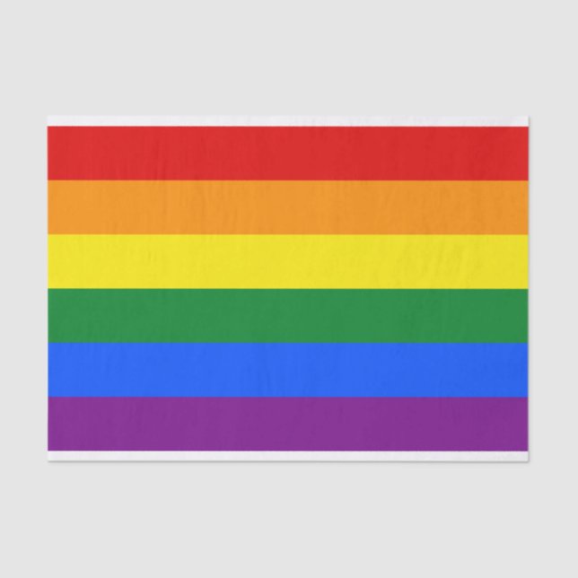 Papel De Seda Arco-Íris do Orgulho LGBT (Frente )