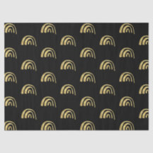 Arco-íris dourado e preto
