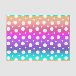 Papel De Seda Arco-íris e Pontos Brancos (Design 17 Série Roxa)