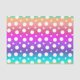 Papel De Seda Arco-íris e Pontos Brancos (Design 17 Série Roxo)