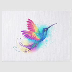 Papel De Seda Arco-Íris Exótico Hummingbird