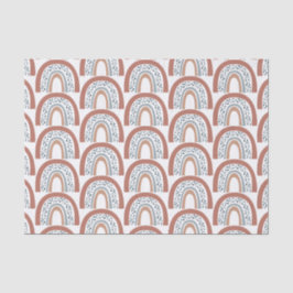 Papel De Seda Arco-Íris Neutro Cute Moderno Boho