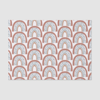 Papel De Seda Arco-Íris Neutro Cute Moderno Boho