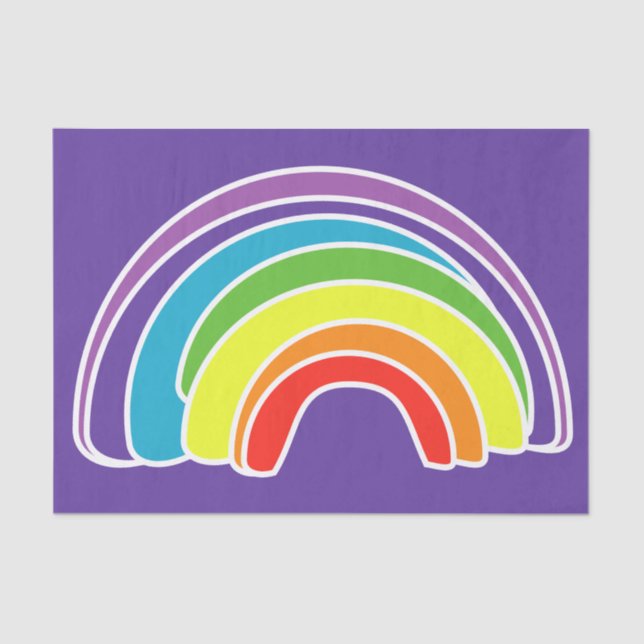 Papel De Seda Arco-íris para desaparecer em (Frente )