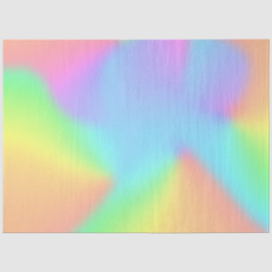 Papel De Seda Arco-Íris Pastel Único