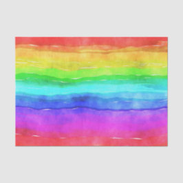 Papel De Seda Arco-Íris Pintado