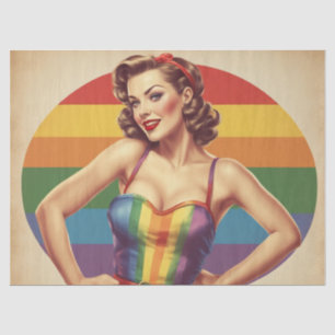 Papel De Seda Arco-Íris Retroativo: Iluminação de Decoupage do E