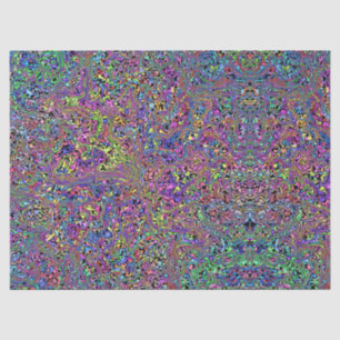 Papel De Seda Arco-Íris Tie Dye Marble Hippie