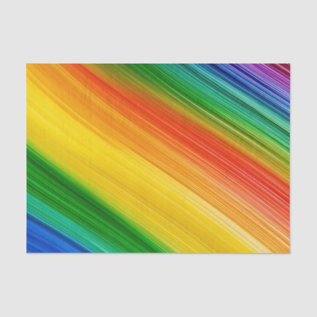 Papel De Seda Arco-íris Vibrante de Cores (Frente )