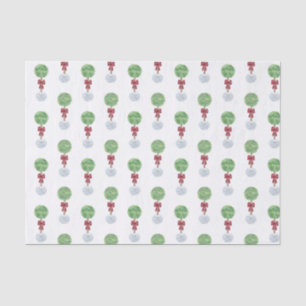 Papel De Seda Arco Vermelho de Pedra Torcida da Árvore Topiário 